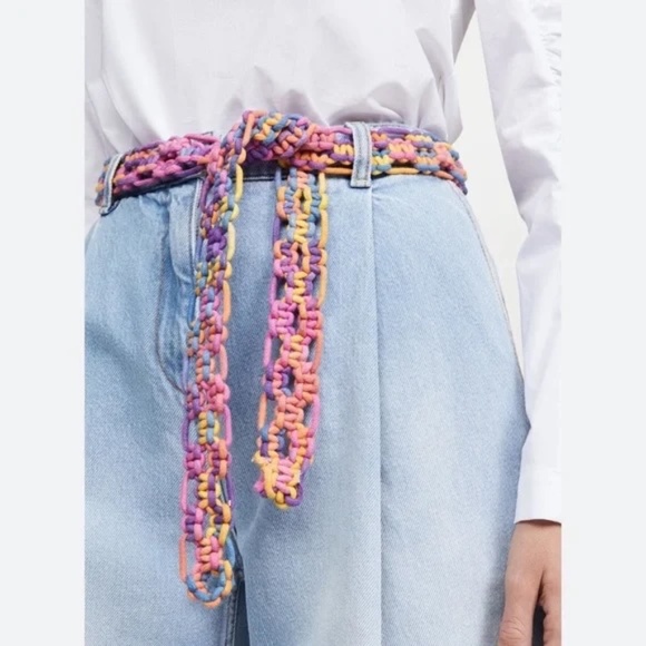 LoveShackFancy Accessories - Loveshackfancy Sunset Ombre Electra Belt for‎ Shaw Dress Medium/Large